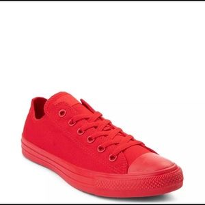 Converse Chuck Taylor Monochrome Red New Mens Sz 9